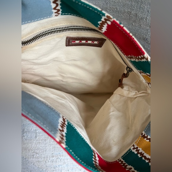 Marni canvas tote - multi colored. Vintage - Picture 4 of 4